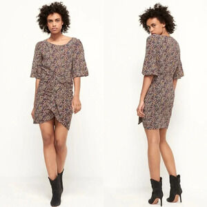 BA&SH “Child” Floral Print Flared Sleeve DRESS EUC